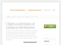 Détails : Objets publicitaires et cadeaux d’entreprise