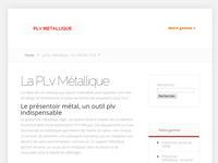 Détails : La PLv Métallique - PLV METAL PUB